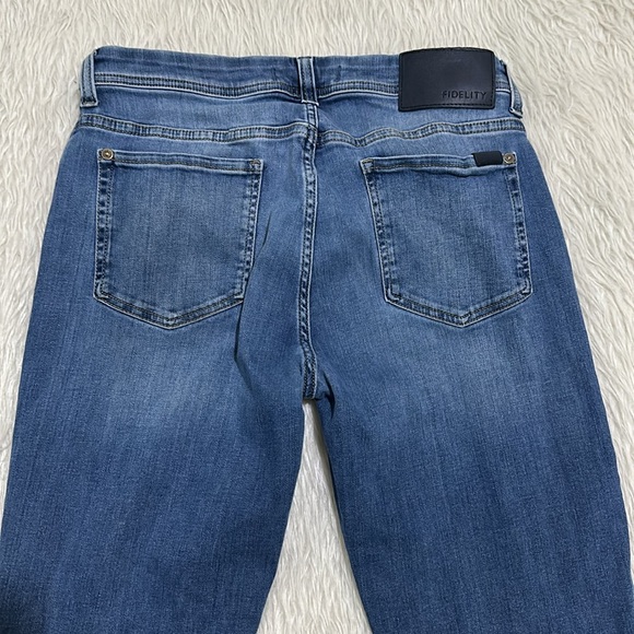 Fidelity denim blue stretchy jimmy jeans size 34 - Picture 5 of 9